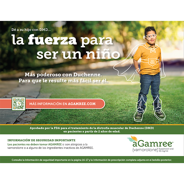 Thumbnail image of the AGAMREE patient brochure