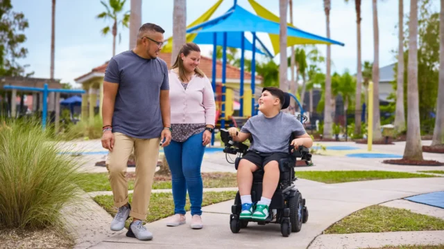 Landon: actual AGAMREE patient with family